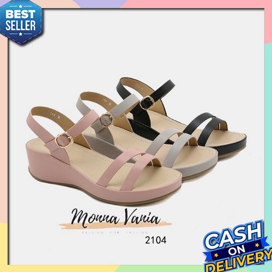 Sepatu Wedges Elegan Pesta Weges Wedjes Wanita Cewek Wejes Casual Xl89 Gm539 Tokodisna - Wedges Sep 