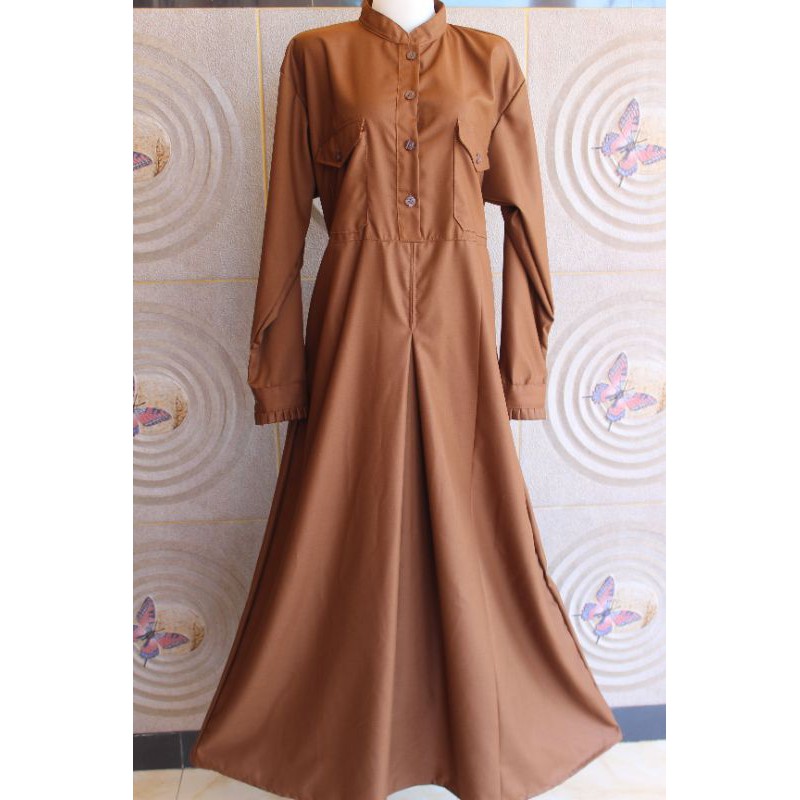 Baju Gamis PDH Seragam Muslimah Cotton Toyobo