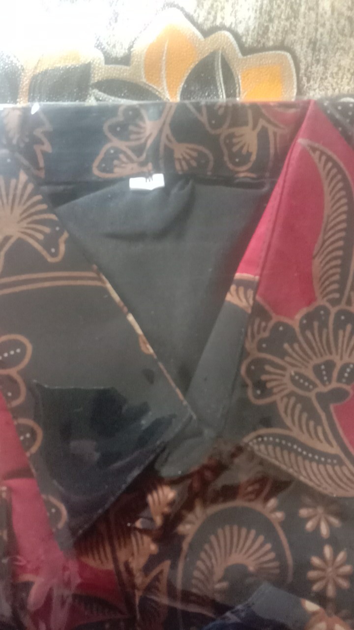 Parang Merah Kemeja Batik Pria Lengan Panjang Lapis Furing Katun Primisima Batik Solo