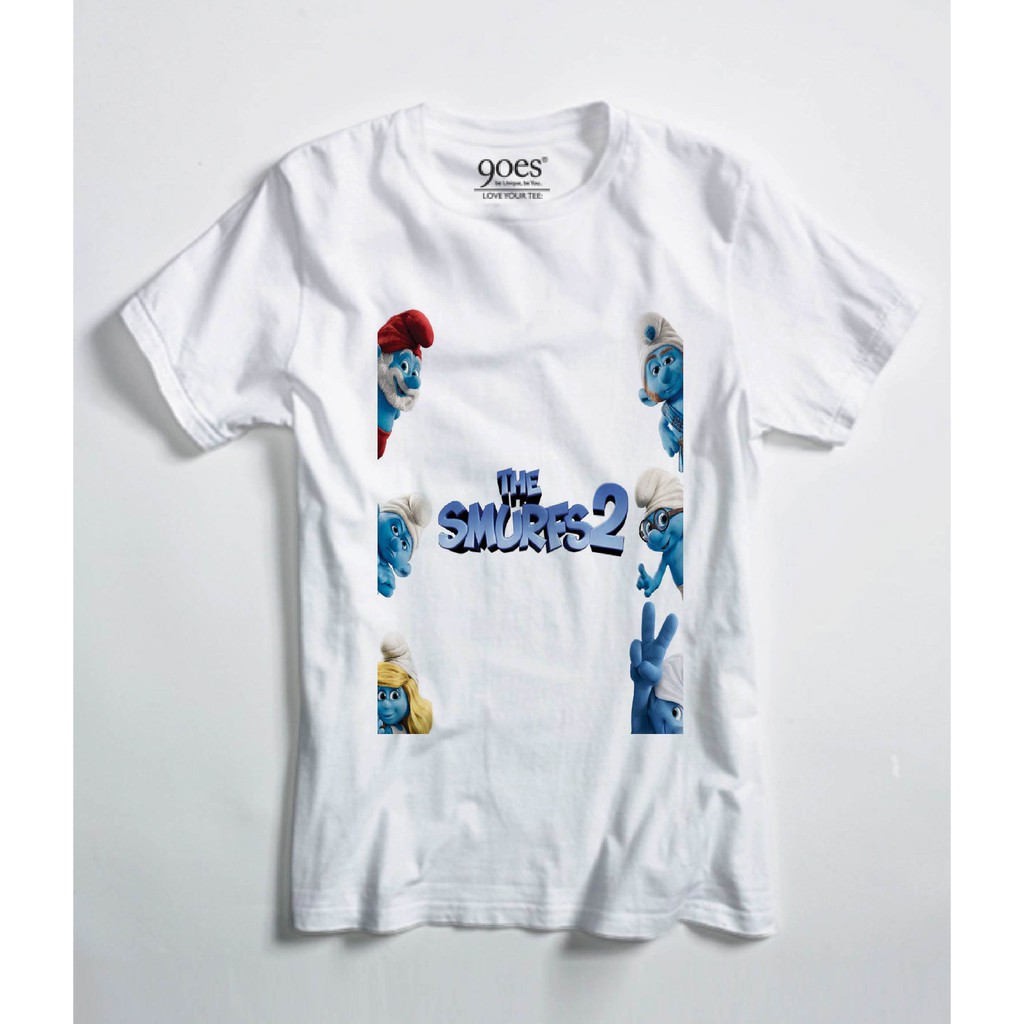 Kaos Anak CEWEK COWOK THE SMURF SMURFETTE Tshirt Bayi Lucu Premium - 08