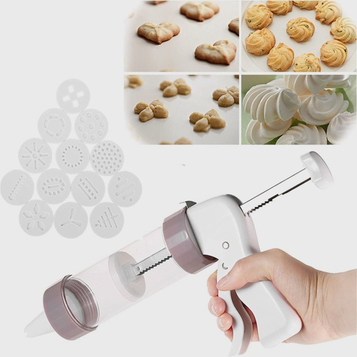 20pcs cookies press gun / cookie mold / biscuit cake mold gun / alat cetak kue kering