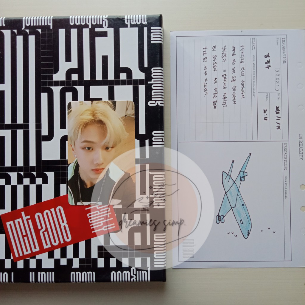 NCT ALBUM ONLY EMPATHY REALITY SET PC JISUNG DIARY JUNGWOO