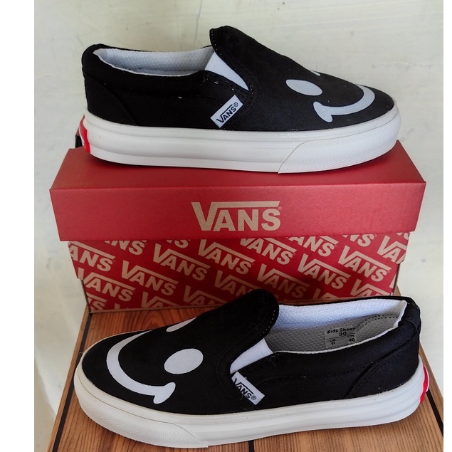 Sepatu Slip On Anak Perempuan | Sepatu Slip On Anak Laki Laki | Vans Slip on Anak | Slip On Anak | Sepatu Anak Smile