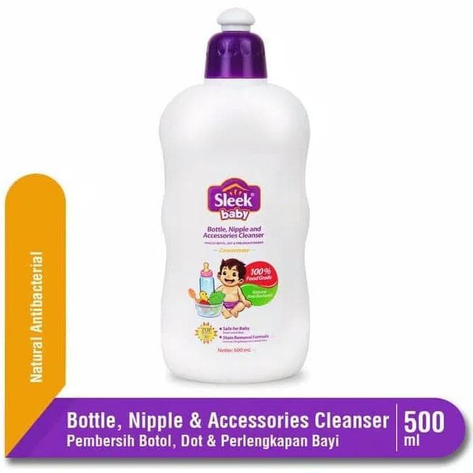 Sleek Bottle Nipple &amp; Baby Accessories Cleanser Botol 500ml (PROMO)