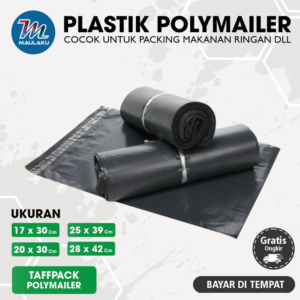 

Plastik Packing Olshop Online Shop Polymailer 17x30 / 20x30 / 28x42 100 Pcs
