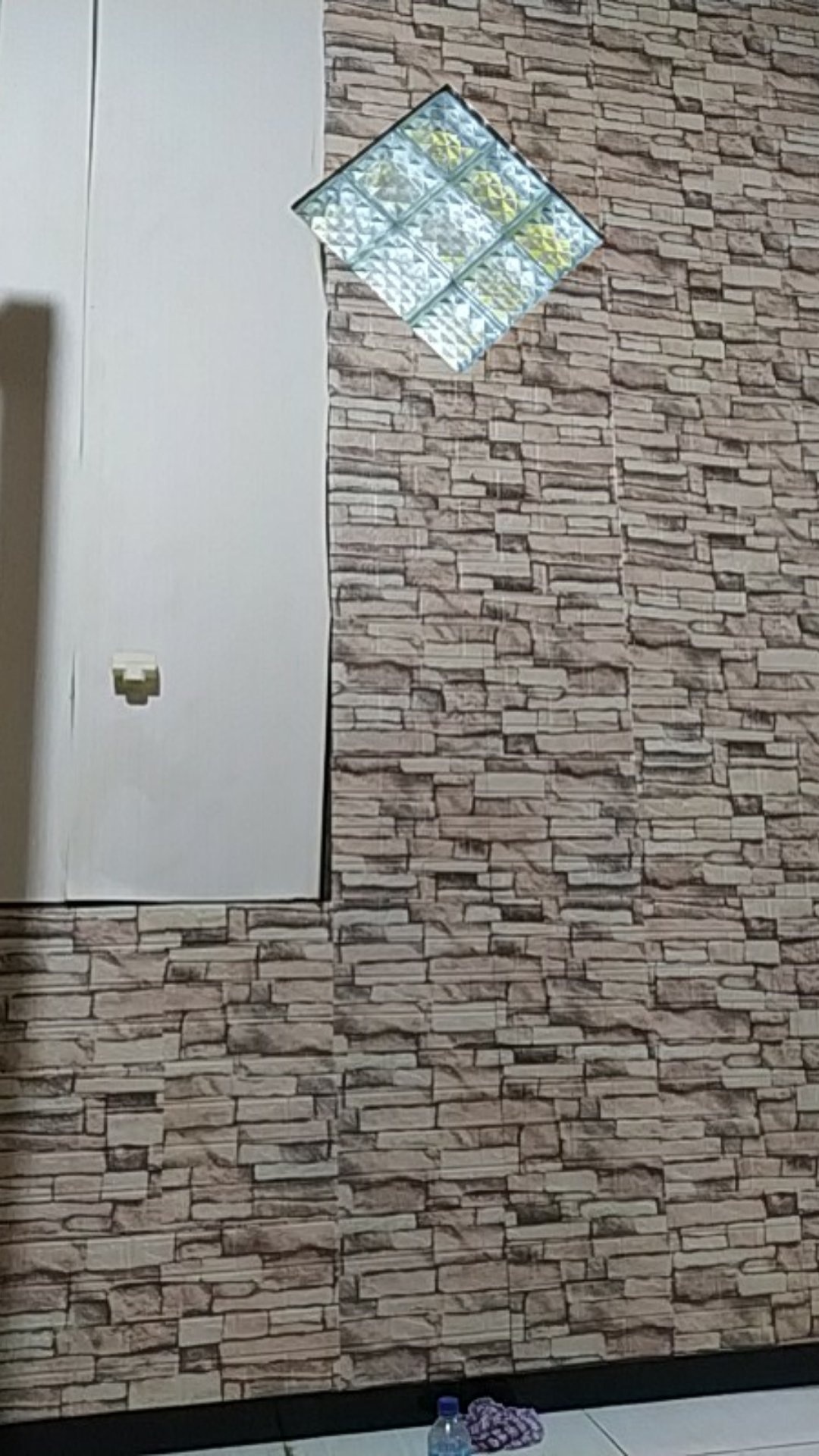 Wallpaper Dinding 3d Motif Batu Alam Retro Dimensi Tebal 3m