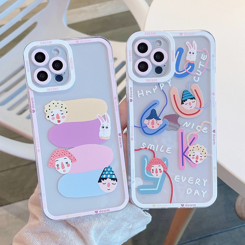 Soft Case TPU Transparan Motif Kartun Untuk VIVO Y12s Y20s Y20i Y33S Y15S Y15A Y21T Y21S Y11 Y12 Y15 Y17 Y91C Y19 Y30 Y85 Y51 V23