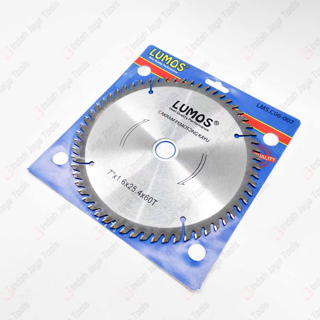 LUMOS 7 X 60T Circular Saw Blade - Mata Pisau Potong Gergaji Kayu Wood