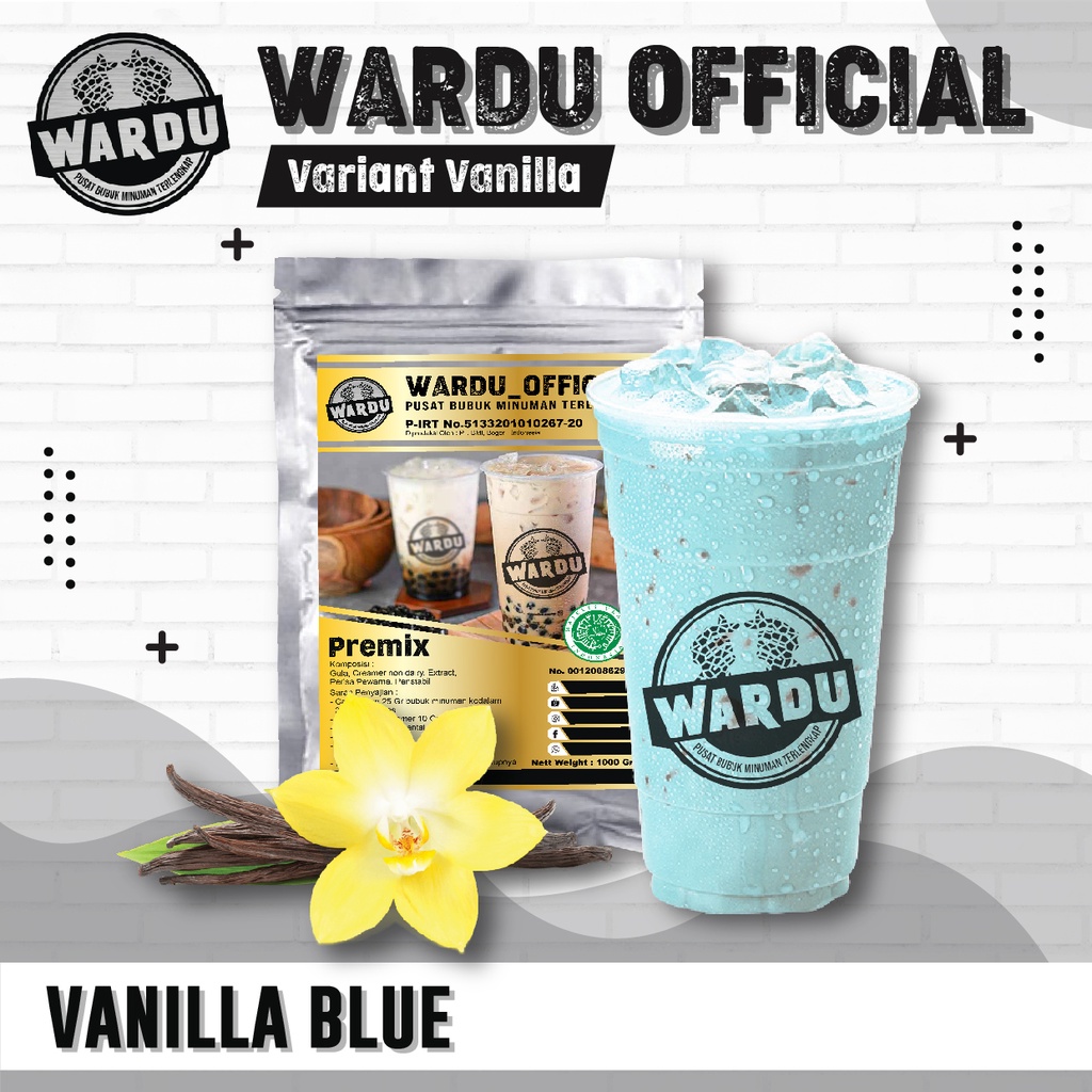

Bubuk minuman rasa VANILLA BLUE 1kg / VANILLA BLUE Powder Drink 1kg / Powder drink / Varian VANILLA BLUE