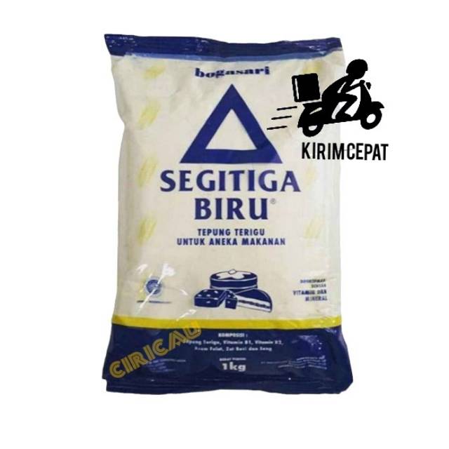 

Bogasari Tepung Terigu Segitiga biru kemasan 1kg