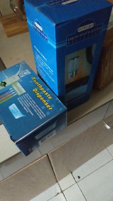 ⚡best Seller⚡ Paket Tempat Sikat Gigi Dan Dispenser Odol & Dispenser Sabun Cair Single
