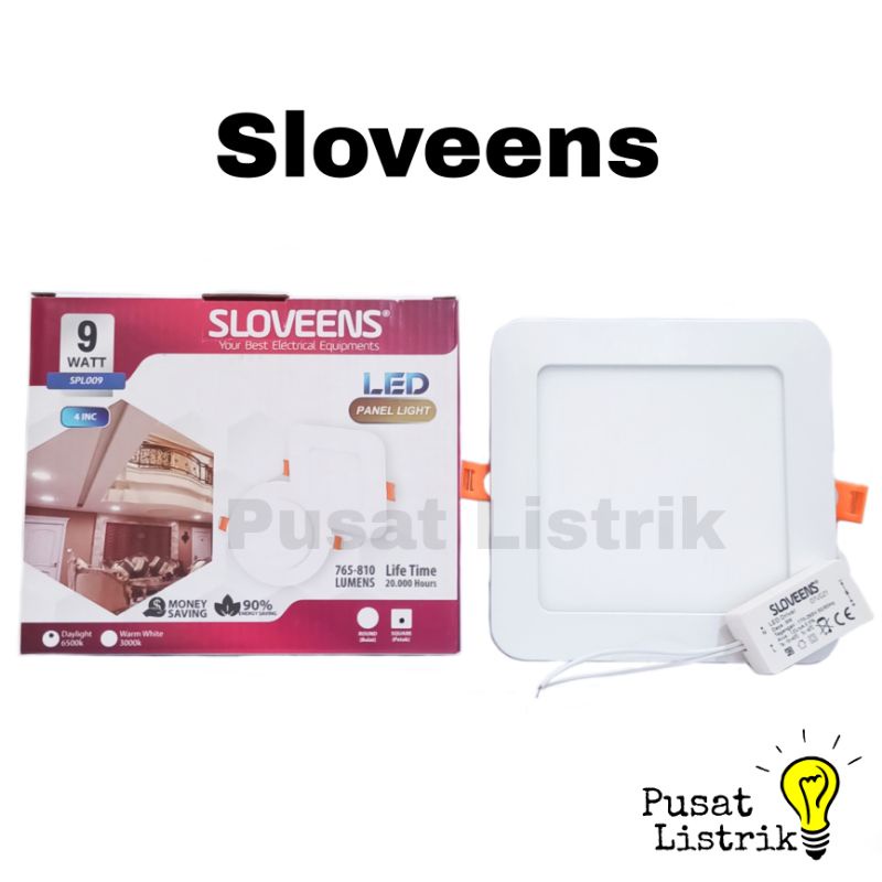 Downlight Panel LED 9watt Kotak Sloveens Downlight LED 9w Persegi