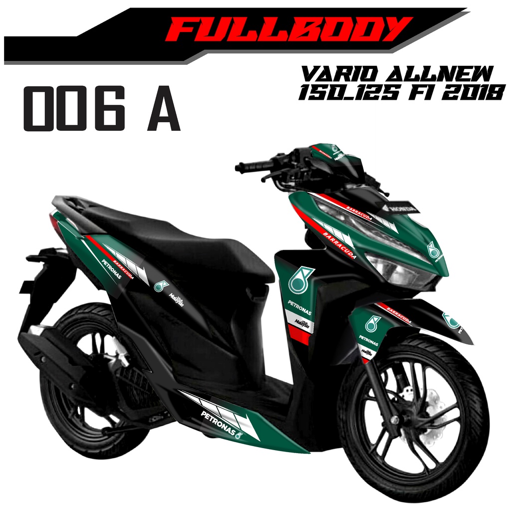 Decal Stiker-Dekal Strip Vario 125/150 LED 2018 Design PETRONAS - 006