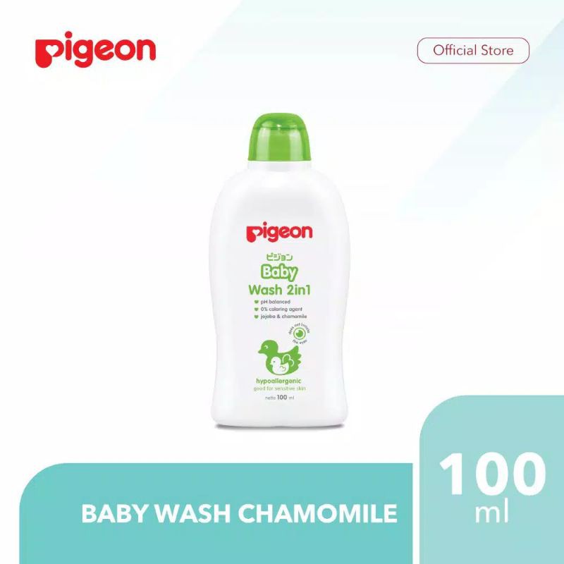 Pigeon Baby Wash 2in1  Chamomile 100ml / Sabun Cair Bayi