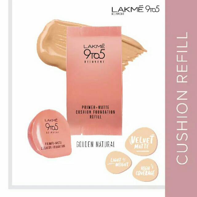 Lakme 9to5 Cushion Foundation - 04 Golden Natural (REFILL)