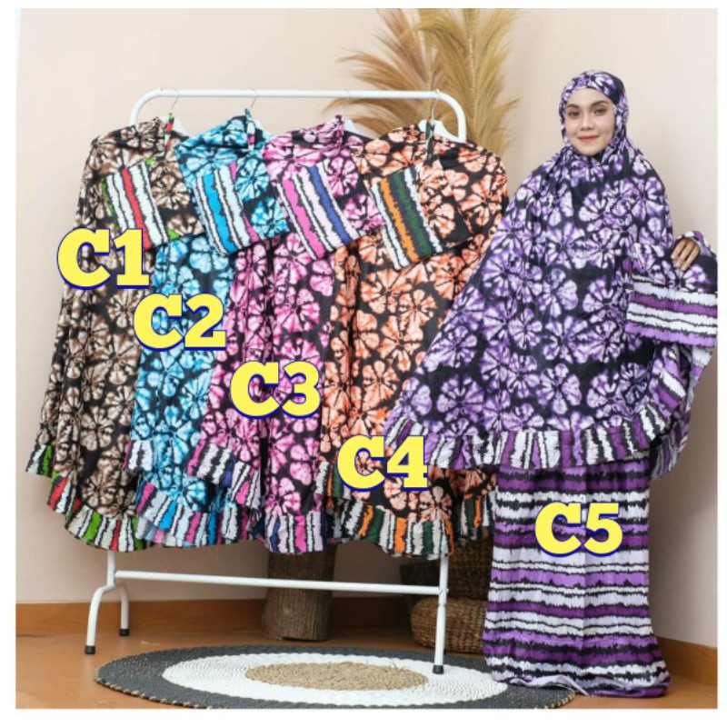 mukena katun rayon / mukena dewasa