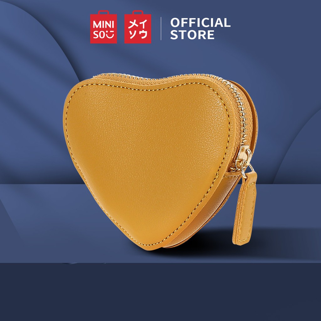  MINISO  Tas Kecil  Dompet  Tas Koin HP Wanita Handbag Heart 