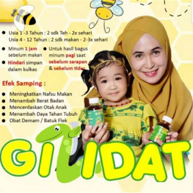 PAKET 30 KOTAK GIZIDAT ASLI madu ikan sidat probiotik untuk anak yang cepat gemuk dan sehat