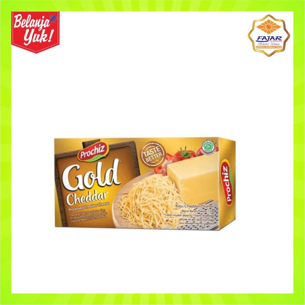 

Keju Chesse PROCHIZ Gold Cheddar 170 gr