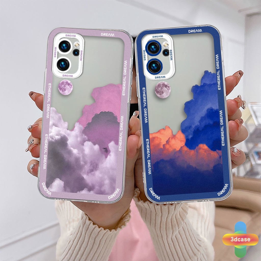 Soft Case OPPO A16 A95 A55 A7 A15 A54 A5S A3S A76 A96 A5 A9 A31 A53 A33 2020 A12 A1K A16E A16K A54S Reno 4 5F 4F 4 5 06 Lite A74 A15S A52 A11K A92 A35 A11 A93 A32 A72 A94 A53S F19 F17 PRO A16S A12S A36 Ins Colorful Clouds Transparent Case