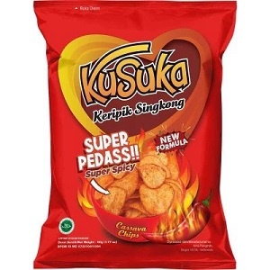 

Kusuka Kripik Singkong rasa SUPER PEDAS ( @ 50 gr )