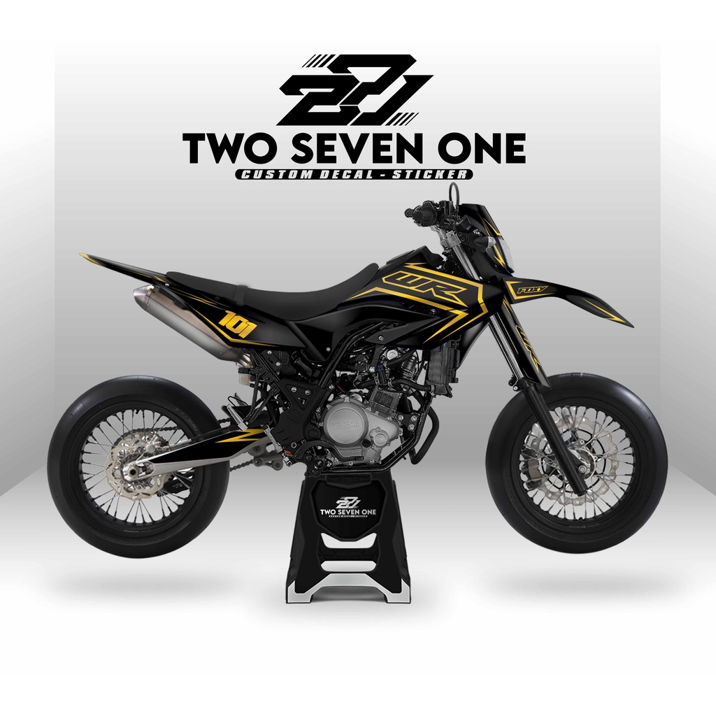 DECAL YAMAHA WR 155 FULL BODY/SUPERGLOSSY/PREMIUM/CUSTOM/VARIASI BLACK GOLD