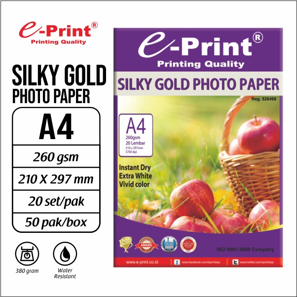 

e-Print Silky Photo Paper A4 Premium