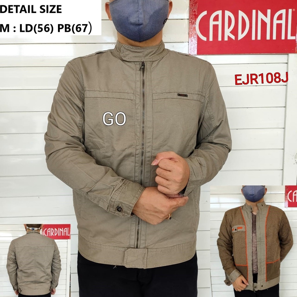 BB JKC CARDINAL JAKET KANVAS Cowok Casual Jaket Tebal Cowok Baru