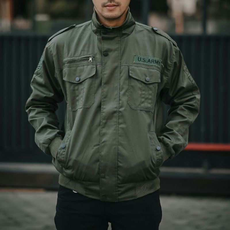Jaket Pria / Jaket Army Ruby BGSR / Jaket BGSR / Jaket Canvas