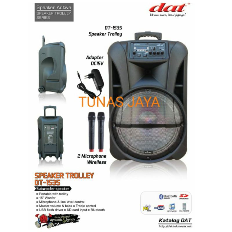 SPEAKER PORTABEL WIRELESS MEETING DAT DT 1535 DAT DT1535