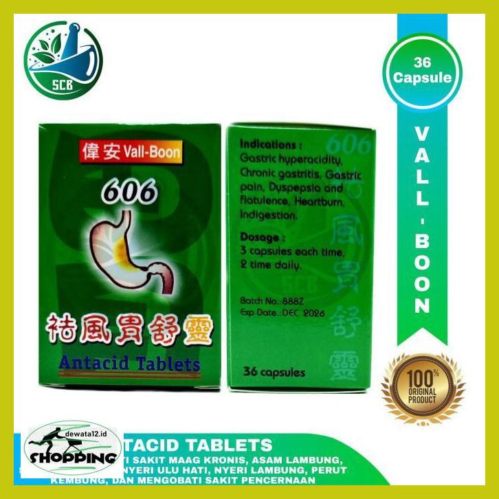

Obat Herbal- Vall Boon 606 Antacid Tablets - Obat Maag, Nyeri & Asam Lambung Herbal 6Eruio46-