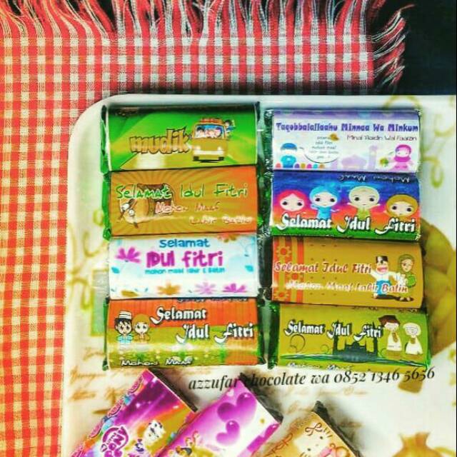 

Cokelat karakter bentuk mini bar isi chocomaltine