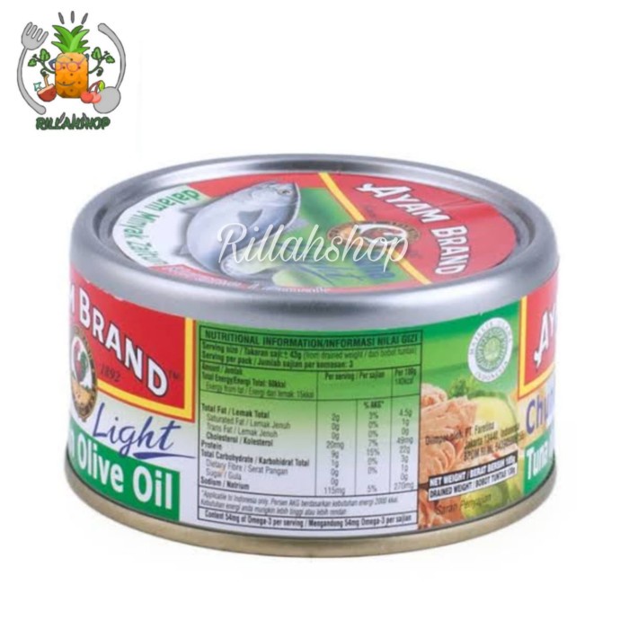 

Ayam Brand Tuna Flakes with Olive Oil 185g