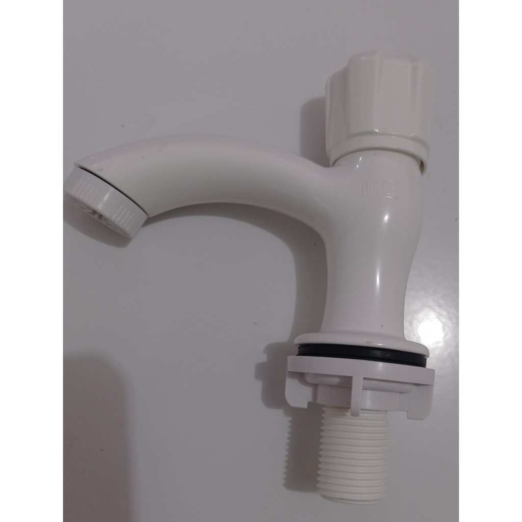 Keran Wastafel Tanam 1/2" inch  Stop Kran Keran Tembok Plastik PVC/keran wastafel