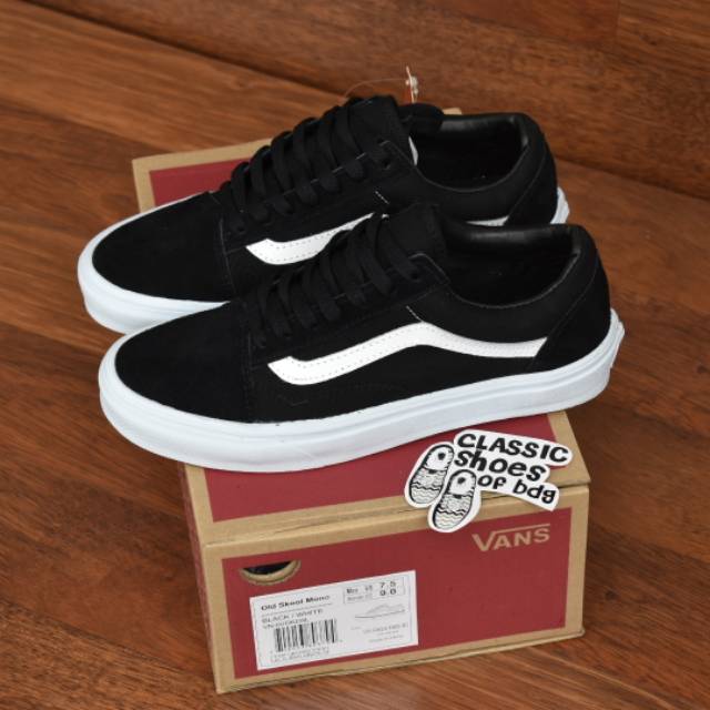 vans old skool mono black white