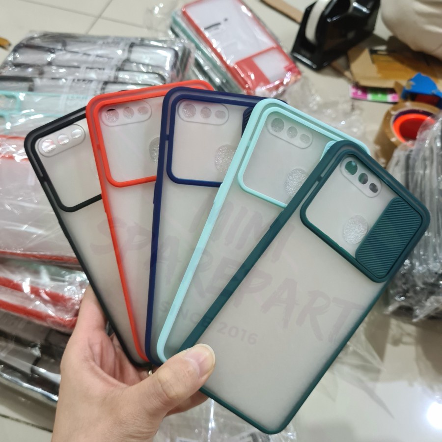 OPPO A5S A12 A7 F9 A11K CASE SLIDE KAMERA, CASING SLIDING CAMERA HARDCASE FUZE DOFF COLOUR