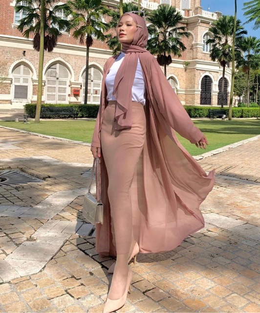 OUTER PANJANG TERMURAH MILANO / LONG OUTER HIJAB / LONG OUTER SIFON / CARDIGAN PANJANG TERMURAH