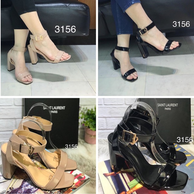 3156 SEPATU STRAP HEELS FASHION IMPORT REALPI T