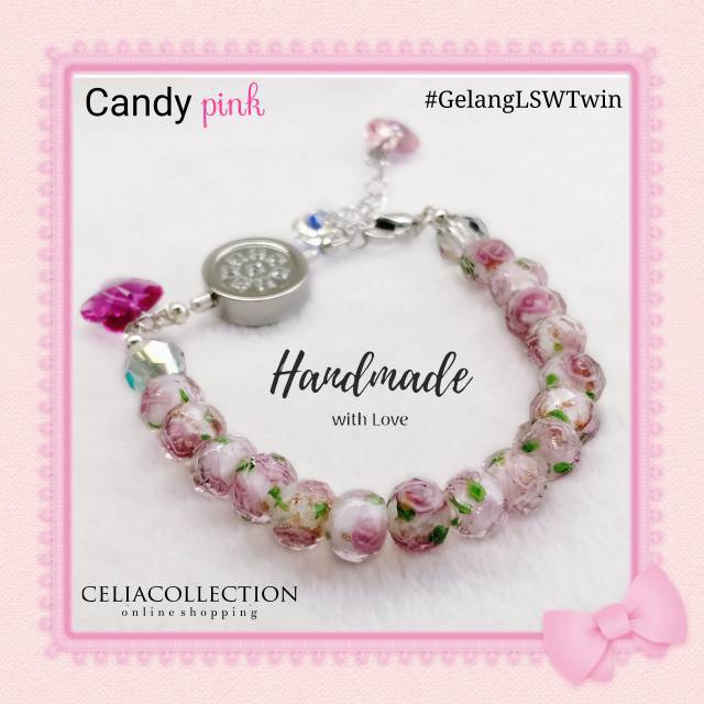 [RANGKAIAN GELANG SAJA] Candy black / pink untuk LSW TWIN MCI