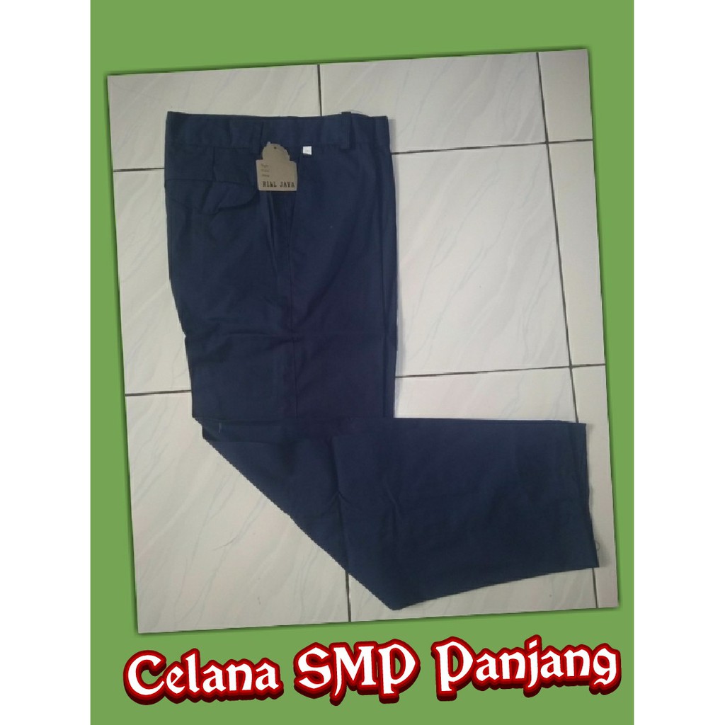 Celana Sekolah Panjang Biru SMP