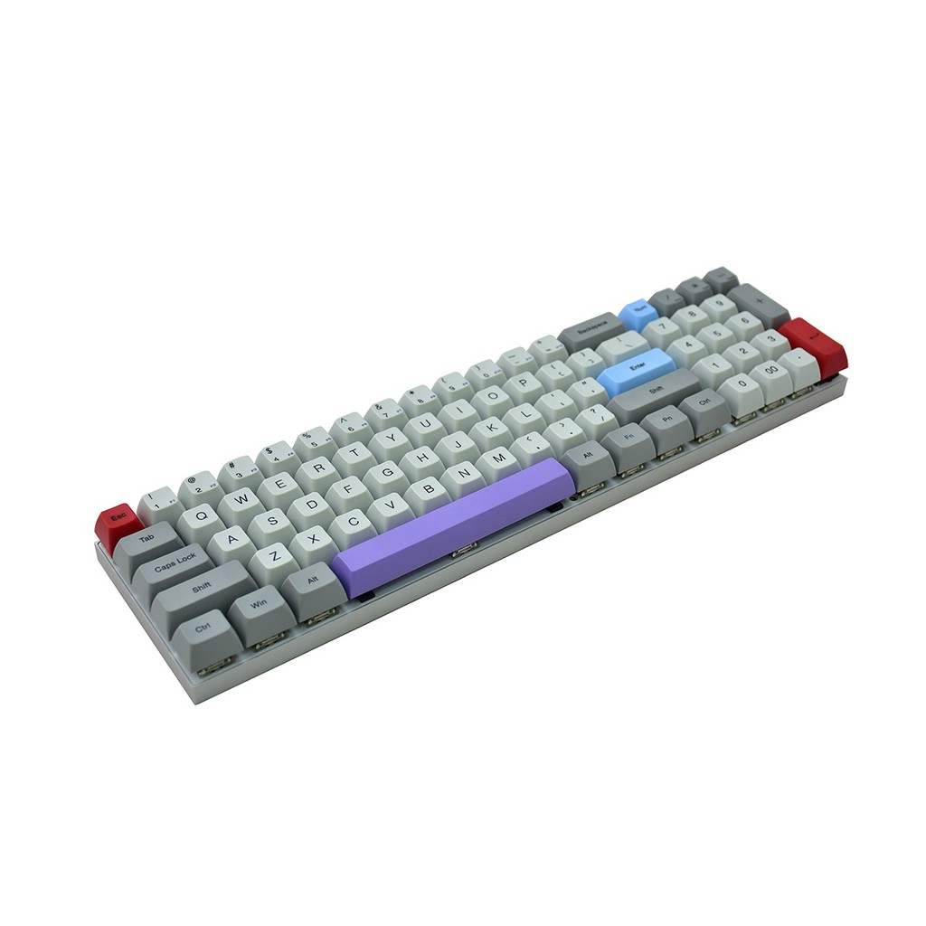 Vortex ViBE Mechanical Keyboard 60% - Hitam/Putih, Cherry MX Switches