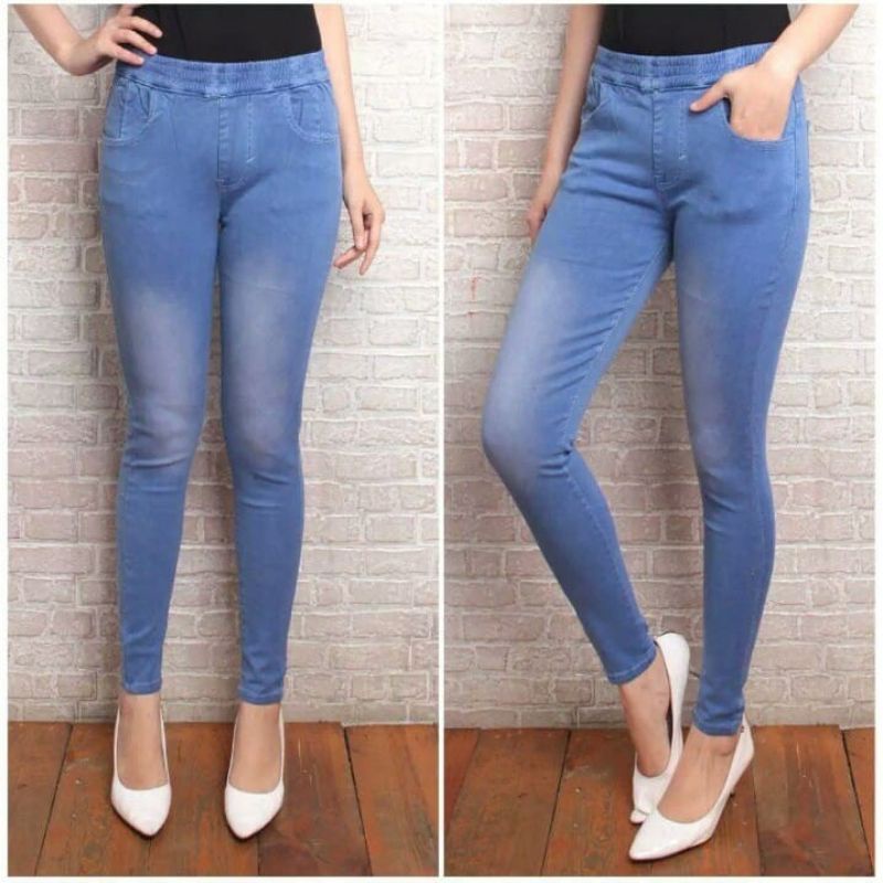 Legging Skinny Jeans Long Pants Celana Panjang Sehari Hari Wanita Outfit Remaja Terlaris