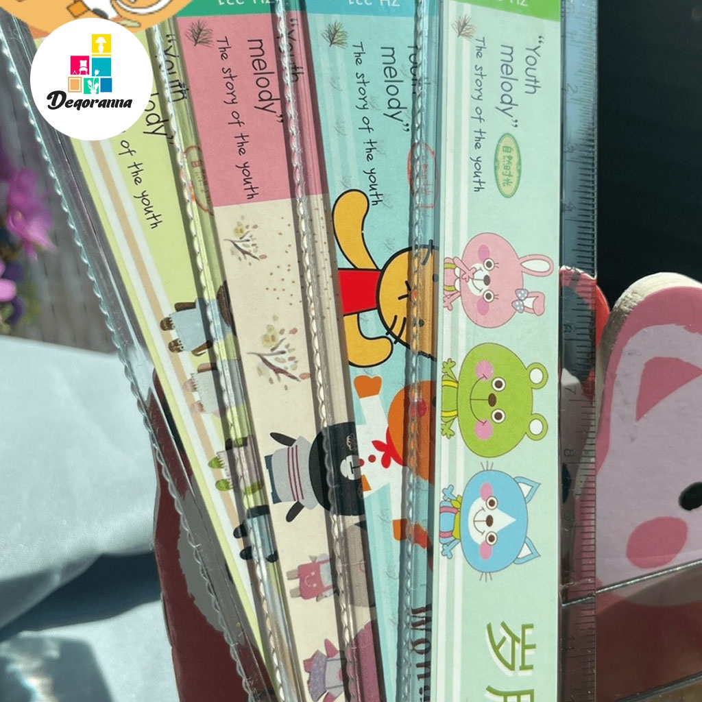 

Penggaris Karakter Hewan Lucu kartun 20 cm / Perlengkapan Sekolah & Kantor / Penggaris, Busur Derajat, & Stensil