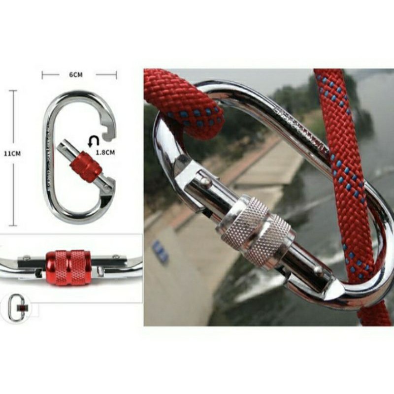 Karabiner 25kn Carabiner Panjat Climbing Panjat Tebing Outdoor Gunung