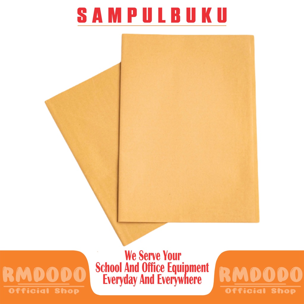 

Rmdodo Sampul Buku Tulis BOXY Motif Coklat Polos / Sampul Kertas Coklat Boxy Polos