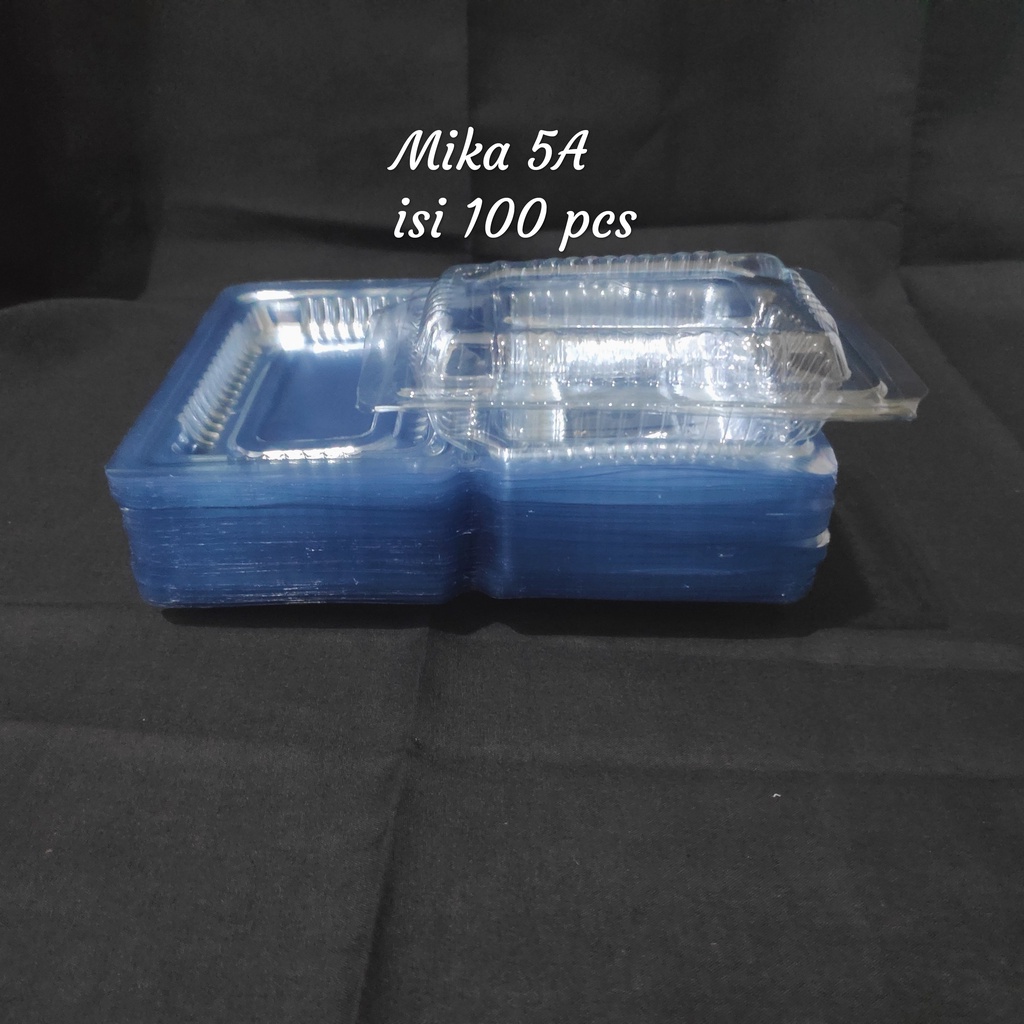 Mika Plastik 5A (isi 100 pcs), Mika Kue Plastik, Tempat Kue Plastik