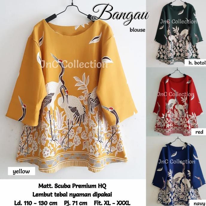 ATASAN JUMBO SCUBA BANGAU BLOUSE