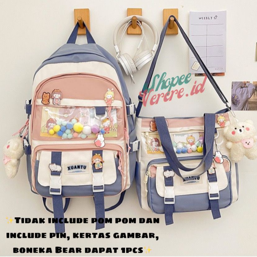 Joshee Tas Ransel Wanita Backpack Wanita Backpack Pria Tas sekolah Tas Anak Kekemi 0685, 08