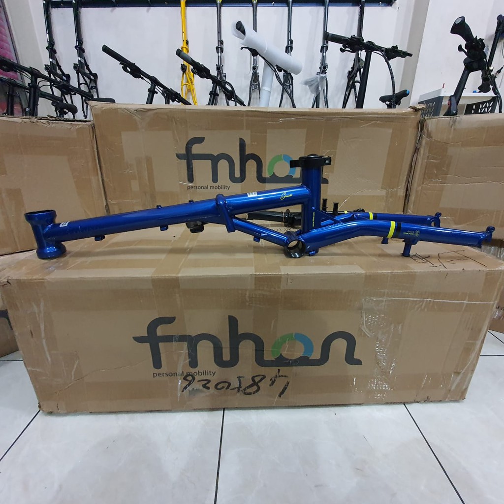 Frame Gust FNHON Biru Saphire V brake fork Blue Sapphire Vbrake not Blast Storm Alloy Discbrake DB