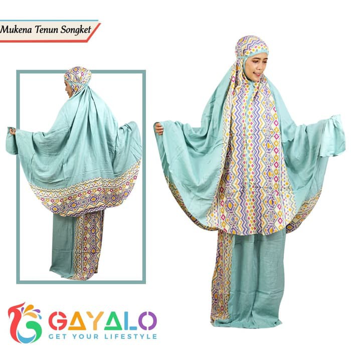 MUKENA TENUNG SONGKETMUKENA GAYALO/MUKENA SHOLAT/SAJADAH/MUKENA ADEM